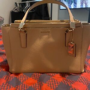 Coach Tan Leather Handbag like new
